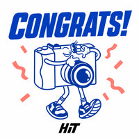Congrats gift-card design featuring Flash