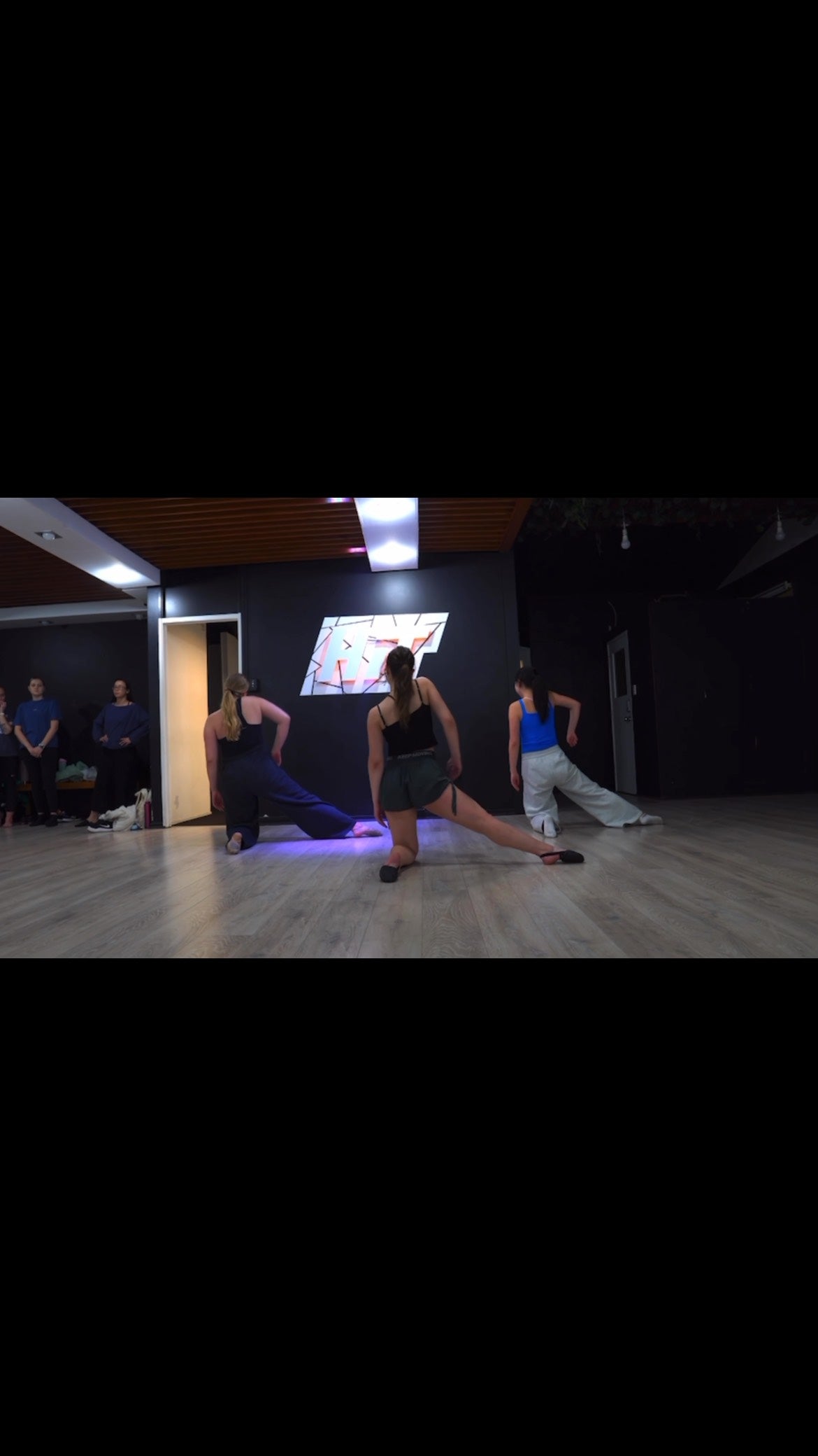 A group practising contemporary choreography at HIT